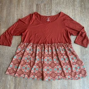 EVRI 3/4 Length Sleeve Blouse